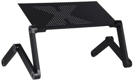 Aluminium Laptop Bureau Opvouwbare Draagbare Laptop Tafel Notebook Bureau Tafel Stand Slaapbank Bureau Lade Boek Houder