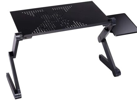 Aluminium Laptop Bureau Opvouwbare Draagbare Laptop Tafel Notebook Bureau Tafel Stand Slaapbank Bureau Lade Boek Houder