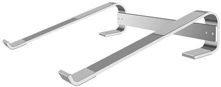 Aluminium Laptop Laptop Stand Houder Draagbare Notebook Ondersteuning Stand Voor Macbook Pro Antislip Cooling Beugel Voor 10-18'' Zilver
