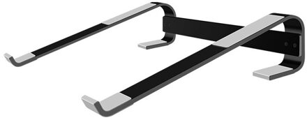 Aluminium Laptop Laptop Stand Houder Draagbare Notebook Ondersteuning Stand Voor Macbook Pro Antislip Cooling Beugel Voor 10-18'' zwart
