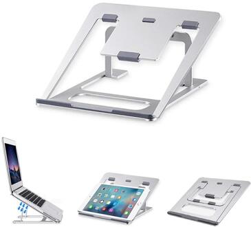 Aluminium Laptop Stand 6 Hoogtes Verstelbare Cooling Pad Desktop Tabletten Houder Boek Beugel Multifunctionele Gebruik Voor Macbook/Ipad