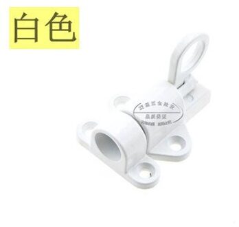 Aluminium Legering Beveiliging Automatische Venster Gate Lock Pull Ring Lente Balkon Bounce Deur Bolt Klink Home Hardware Rvs wit