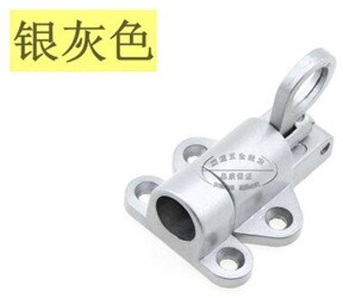 Aluminium Legering Beveiliging Automatische Venster Gate Lock Pull Ring Lente Balkon Bounce Deur Bolt Klink Home Hardware Rvs zilver