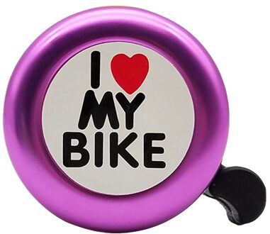 Aluminium Legering Fietsbel Aluminium Mini Fietsbel Ring Mtb Bike Fietsen Safty Stuur Bell Alarm paars
