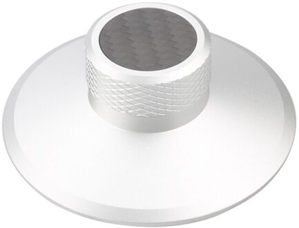 Aluminium Lp Vinyl Platenspeler Luidspreker Disc Stabilizer Hoge Balance Trillingen Zilver