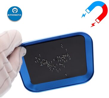 Aluminium Magnetische Pad Schroef Lade Kleine Schroef Plaat Opbergdoos Voor Rc Telefoon Auto Reparatie Tools Mobiele Reparatie Schroef mat