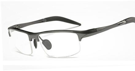 Aluminium Mannen Brillen Mode Bijziendheid Optische Computer Bril Frame Brand Gewone Bril Retro De Grau Femininos SN7718 C4