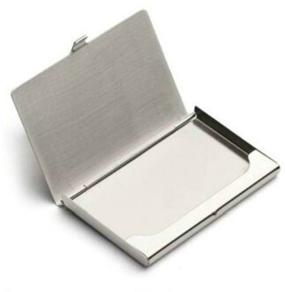 Aluminium Metalen Fijne Box Holder Pocket Boxstainless Staal Box Zaken Id Credit Card Case