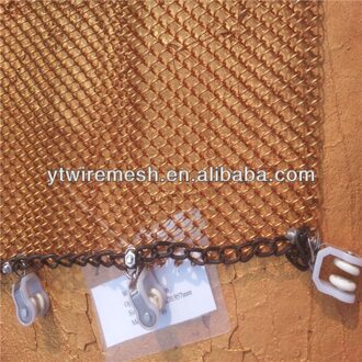 Aluminium Metalen Gaas Gordijn, Slaapkamer Metalen Mesh Draperie Mesh