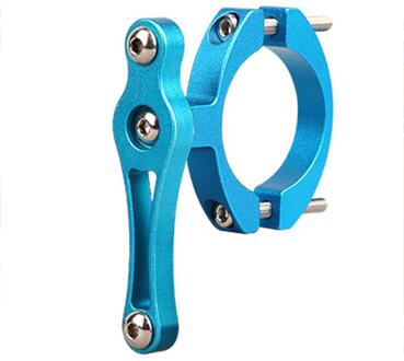 Aluminium Mtb Racefiets Fles Houder Adapter Water Fles Klem Bout Kooi Houder Adapter Ondersteuning Waterkoker Rack Mount Blauw