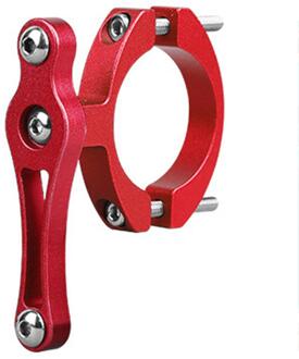 Aluminium Mtb Racefiets Fles Houder Adapter Water Fles Klem Bout Kooi Houder Adapter Ondersteuning Waterkoker Rack Mount Rood