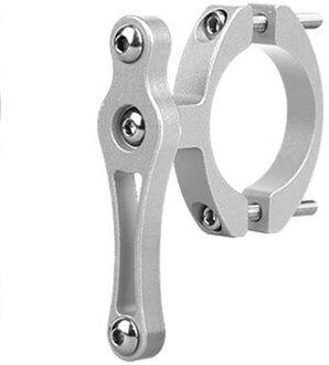 Aluminium Mtb Racefiets Fles Houder Adapter Water Fles Klem Bout Kooi Houder Adapter Ondersteuning Waterkoker Rack Mount zilver