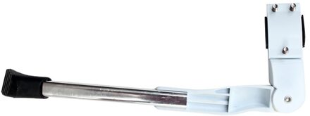 Aluminium Mtb Road Fiets Side Kickstand Kick Stand Bike Ondersteuning Side Kick Stand Voet Brace Verstelbare 30-34 Cm wit