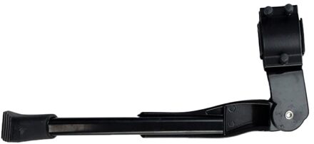 Aluminium Mtb Road Fiets Side Kickstand Kick Stand Bike Ondersteuning Side Kick Stand Voet Brace Verstelbare 30-34 Cm zwart