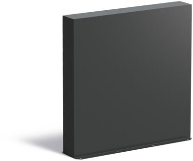 Aluminium muur 100x15x100cm.