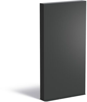 Aluminium muur 100x15x194cm.