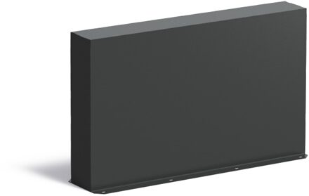 Aluminium muur 100x15x60cm.