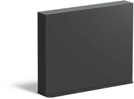 Aluminium muur 100x15x80cm.