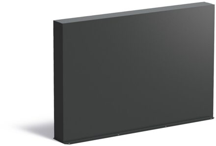 Aluminium muur 150x15x100cm.