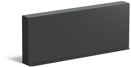 Aluminium muur 150x15x60cm.