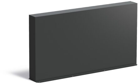 Aluminium muur 150x15x80cm.