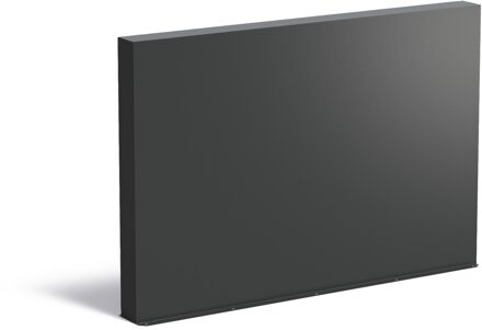 Aluminium muur 200x15x135cm.