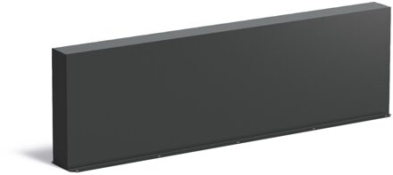 Aluminium muur 200x15x60cm.