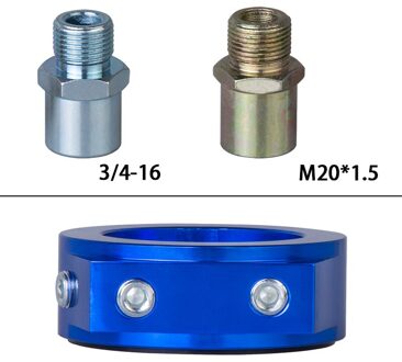 Aluminium Olie Adapter Olie Sandwich Cooler 3/4-16UNF M20X1.5 Sw1 Raqr Max Power