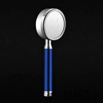Aluminium Onder Druk Bad Regendouche Filter Hoofd Hoge Druk Enkele Kop Bad Badkamer Water Filtratie Douchekop Spa Blauw