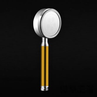 Aluminium Onder Druk Bad Regendouche Filter Hoofd Hoge Druk Enkele Kop Bad Badkamer Water Filtratie Douchekop Spa geel