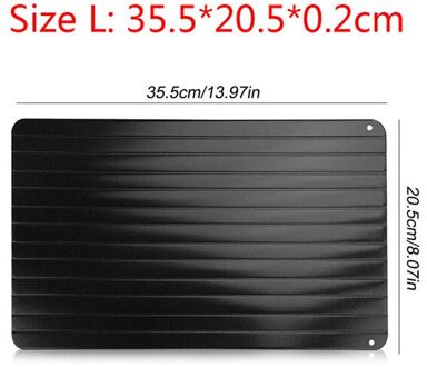 Aluminium Ontdooien Lade Plaat Board Vlees Voor Bevroren Voedsel Ontdooien Plaat Snelle Verse Gezonde Ontdooien Lade Keuken Accessoires L 35X20.5X0.2cm