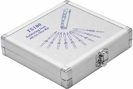 Aluminium Pakket Box Soldeerbout Gewijd Opbergdoos TS100 Elektrische Soldeerbout Tip Organizer Box