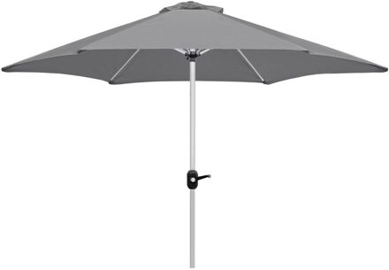 Aluminium Parasol 270 cm met opdraaimechanisme - Grijs