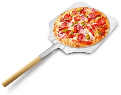 Aluminium Pizza Peels Houten Handvat Aluminium Blade 12 "x 14" Burger Peel Bakken Bakkers Oven Gebruiksvoorwerpen Brood Pizza