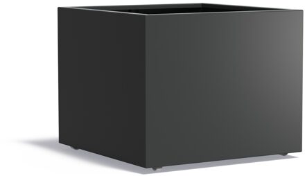 Aluminium plantenbak CARREZ met wielen 100x100x80cm.