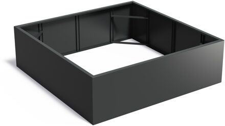 Aluminium plantenbak CARREZ zonder bodem 200x200x60cm.