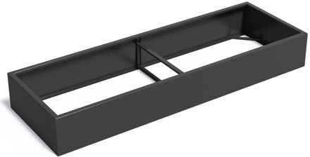 Aluminium plantenbak CARREZ zonder bodem 300x100x40cm.