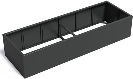 Aluminium plantenbak CARREZ zonder bodem 300x100x60cm.