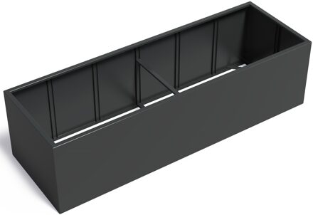 Aluminium plantenbak CARREZ zonder bodem 300x100x80cm.