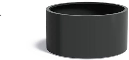 Aluminium plantenbak CIRCUM met wielen 120x60cm.