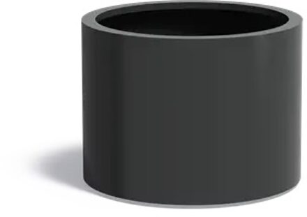 Aluminium plantenbak CIRCUM met wielen 80x60cm.