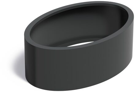 Aluminium plantenbak Ellipse zonder bodem 120x80x40cm.