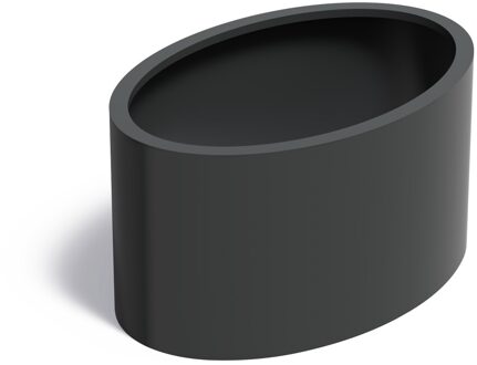 Aluminium plantenbak Ellipse zonder bodem 120x80x60cm.