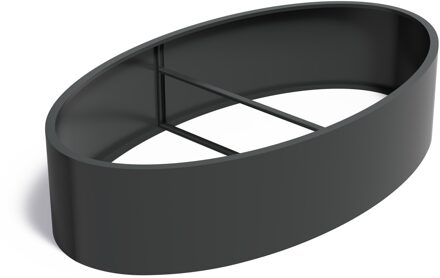 Aluminium plantenbak Ellipse zonder bodem 280x160x60cm.
