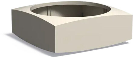 Aluminium plantenbak NOOA 120x120x45cm.