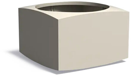 Aluminium plantenbak NOOA 120x120x80cm.