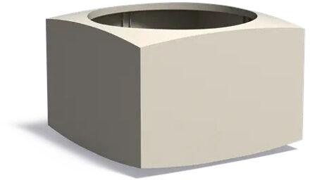 Aluminium plantenbak NOOA 80x80x60cm.