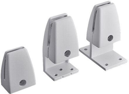 Aluminium/Plastic Plank Glazen Plank Houder Glas Klemmen Ondersteuning Beugel Bureau Glas Screen Map Clip L/Y L vorm