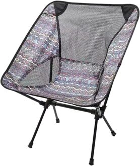 Aluminium Portable Folding Chair Outdoor Camping Strand Wandelen Picknick Bbq Vissen Meubels Met Opbergtas Blauw