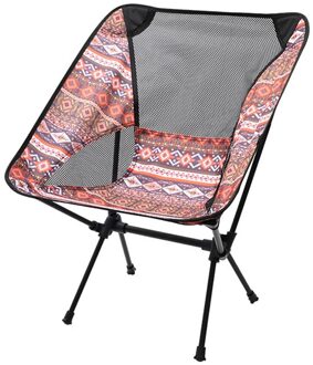 Aluminium Portable Folding Chair Outdoor Camping Strand Wandelen Picknick Bbq Vissen Meubels Met Opbergtas Rood